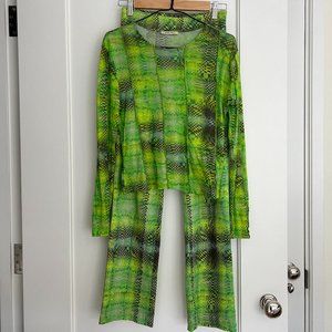 Paloma Wool - Matching Green Top (Size S) & Bottom (Size 36 FR) Set